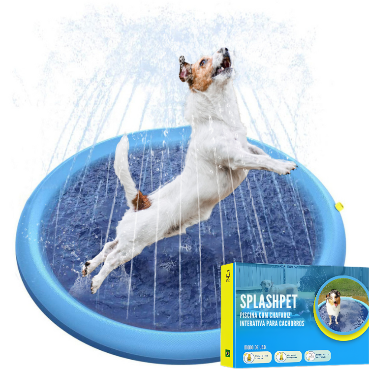 SplashPet - Piscina com Chafariz Interativa para Cachorros